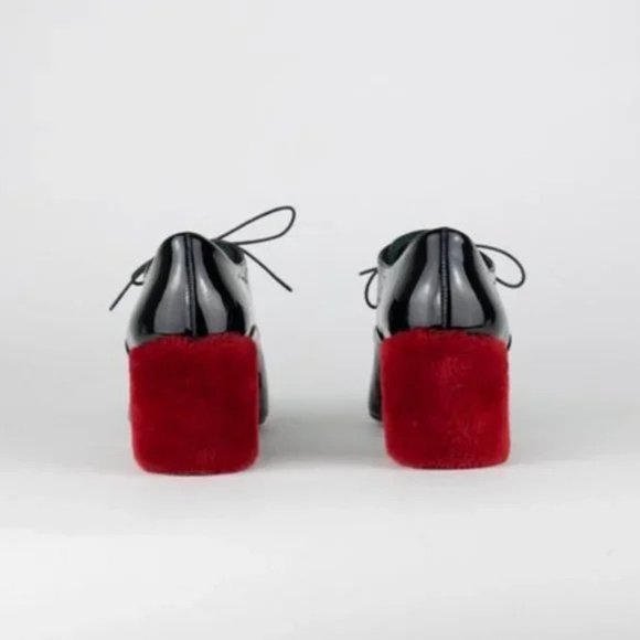 Miu Miu Shearling Heel Oxfords - Picture 4 of 9